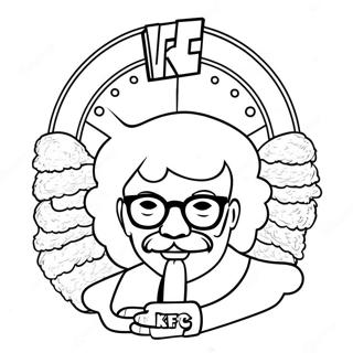 Página para Colorear del Logo de KFC | Página para colorear de KFC