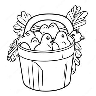 Página para Colorear del Cubo de Pollo de KFC | Página para colorear de KFC