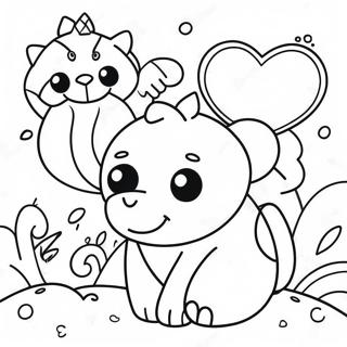 Página para Colorear de Animales Coloridos de Britto | Página para colorear de Britto