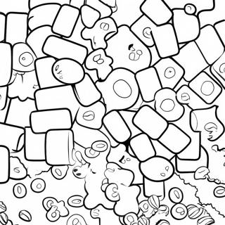 Página para Colorear Dulces Sour Patch Coloridos | Página para colorear de Sour Patch