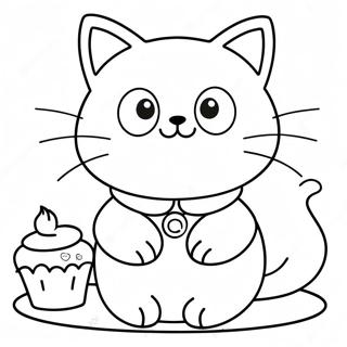 Página para Colorear de Chococat | Página para colorear de Chococat