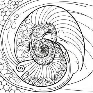 Página para Colorear: Secuencia de Fibonacci Colorida | Página para colorear de Fibonacci
