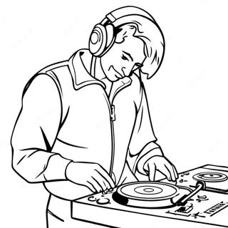 Qué tan alto es DJ Music Man Páginas para Colorear