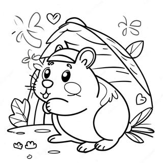 Hamster y Gretel Páginas para Colorear
