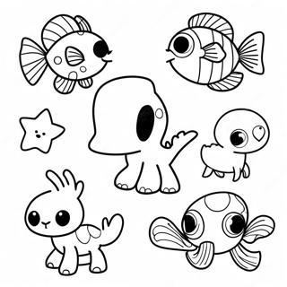 Página para colorear de animales coloridos de Flippy | Página para colorear de Flippy