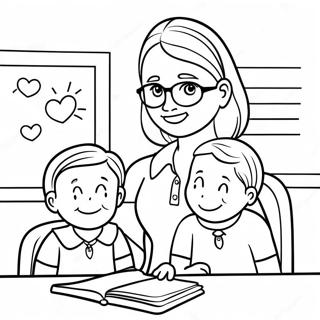 Apreciación de Maestros Lindos Páginas para Colorear