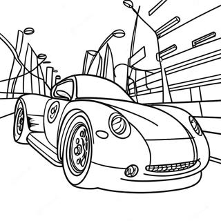Página para Colorear de Rush de Ritmo Rápido | Página para colorear de Rush