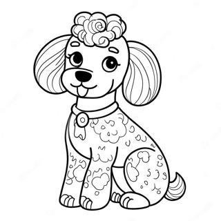 Caniche Páginas para Colorear