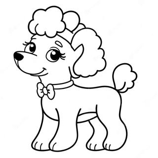 Caniche Páginas para Colorear