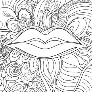 Página para colorear de labios | Página para colorear de Labios