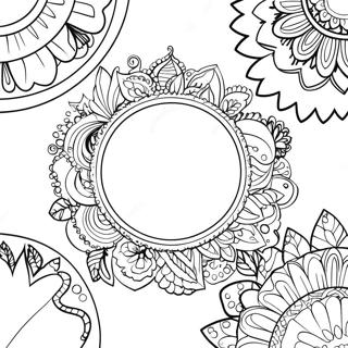 Página para Colorear de Círculo | Página para colorear de Círculo