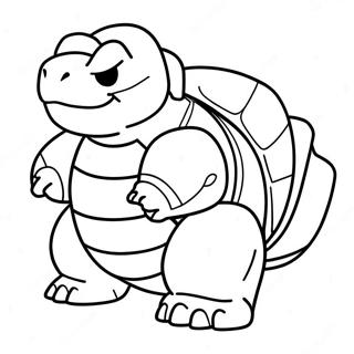 Página para colorear de Blastoise | Página para colorear de Blastoise