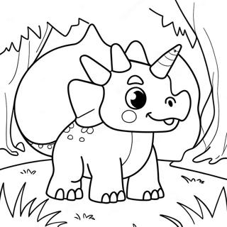 Triceratops Páginas para Colorear