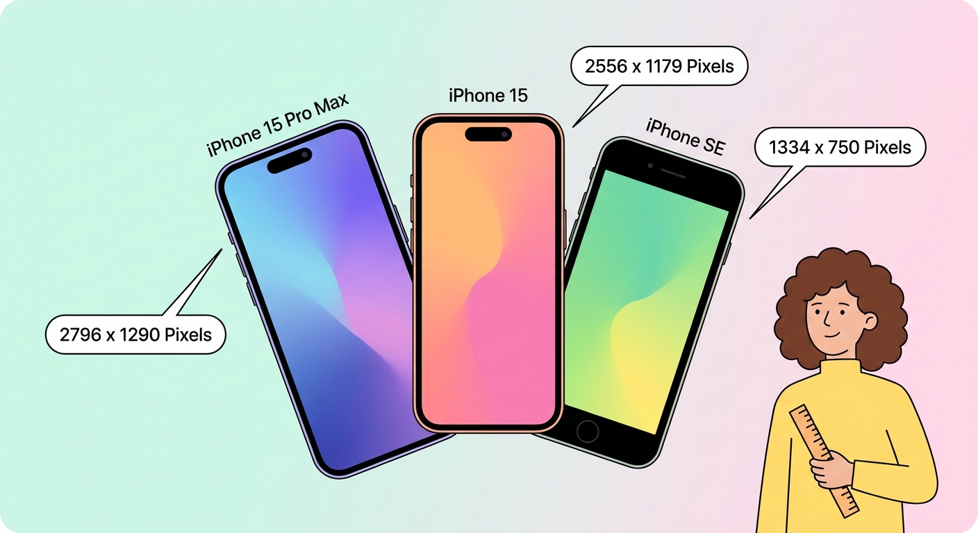 Guía de Tamaños de Fondos de Pantalla para iPhone — Cada Modelo